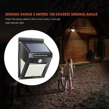 Уличный светильник дорожка светильник s настенный светильник домашний уличный солнечный датчик движения 30LED Водонепроницаемый 8 Вт экологичный прочный