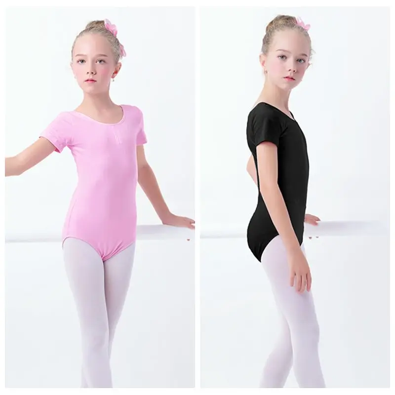 Toddler Girls Gymnastics Leotard Ballet Leotards Clothes Dance Wear Bodysuits Black Dance Leotards Cotton Bodysuit for Dancing