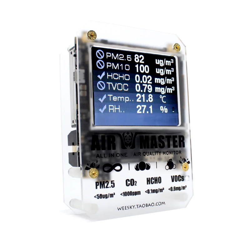 

AM6 Monitor Laser-Pm2.5-Detector-Tester Air-Quality Diagnostic Gas-Analyzer / HCHO / TVOC /temperature-Humidity-Meter