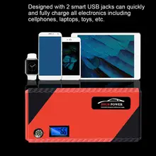 12В мульти-функциональный аварийный Питание 20000 мАч, цифровой дисплей запасная пусковое устройство 110 V-240 V ото Аксесуар пусковое устройство