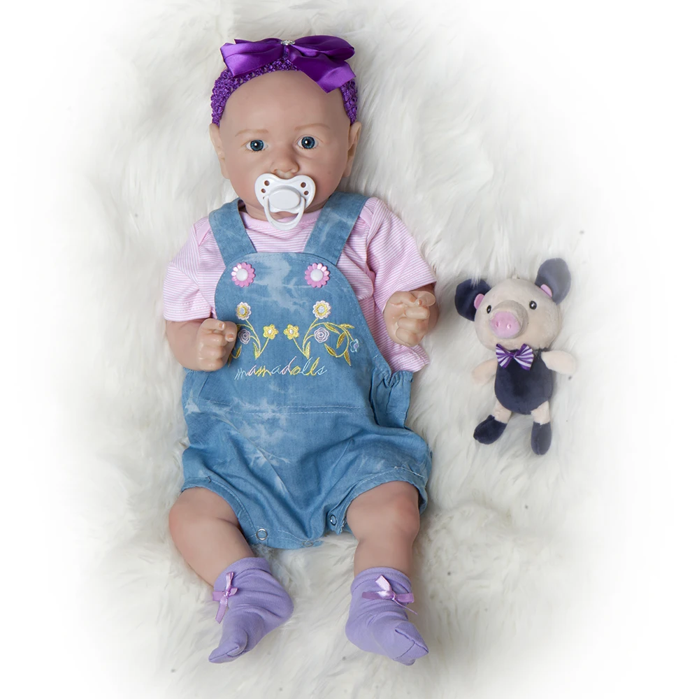 20 Inch Doll Reborn Doll Kids Birthday Christmas Gift Soft Bebe Full Body Silicone Baby Vinyl Body Toys for Girls Lifestyle