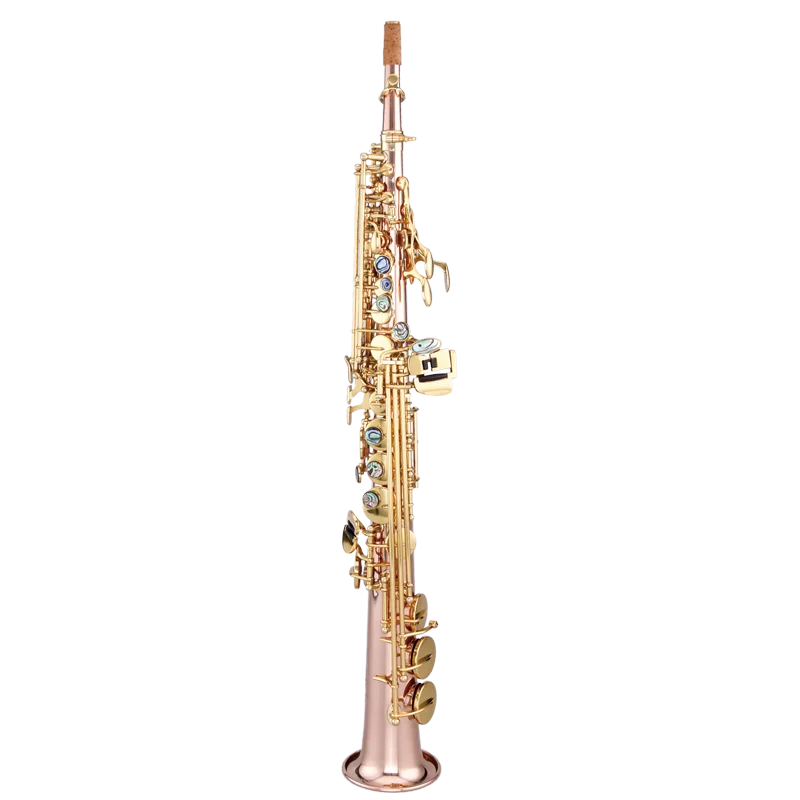 JM новая прямая труба сопрано саксофон Латунь Посеребренная B плоский саксофон Игровой музыкальный инструмент с мундштуком посылка почта