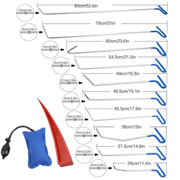 

tools Rods Hooks Car Crowbar Pump Wedge hand Toolkit Paintless Dent Repair Tools Dent Removal Tool Set kit