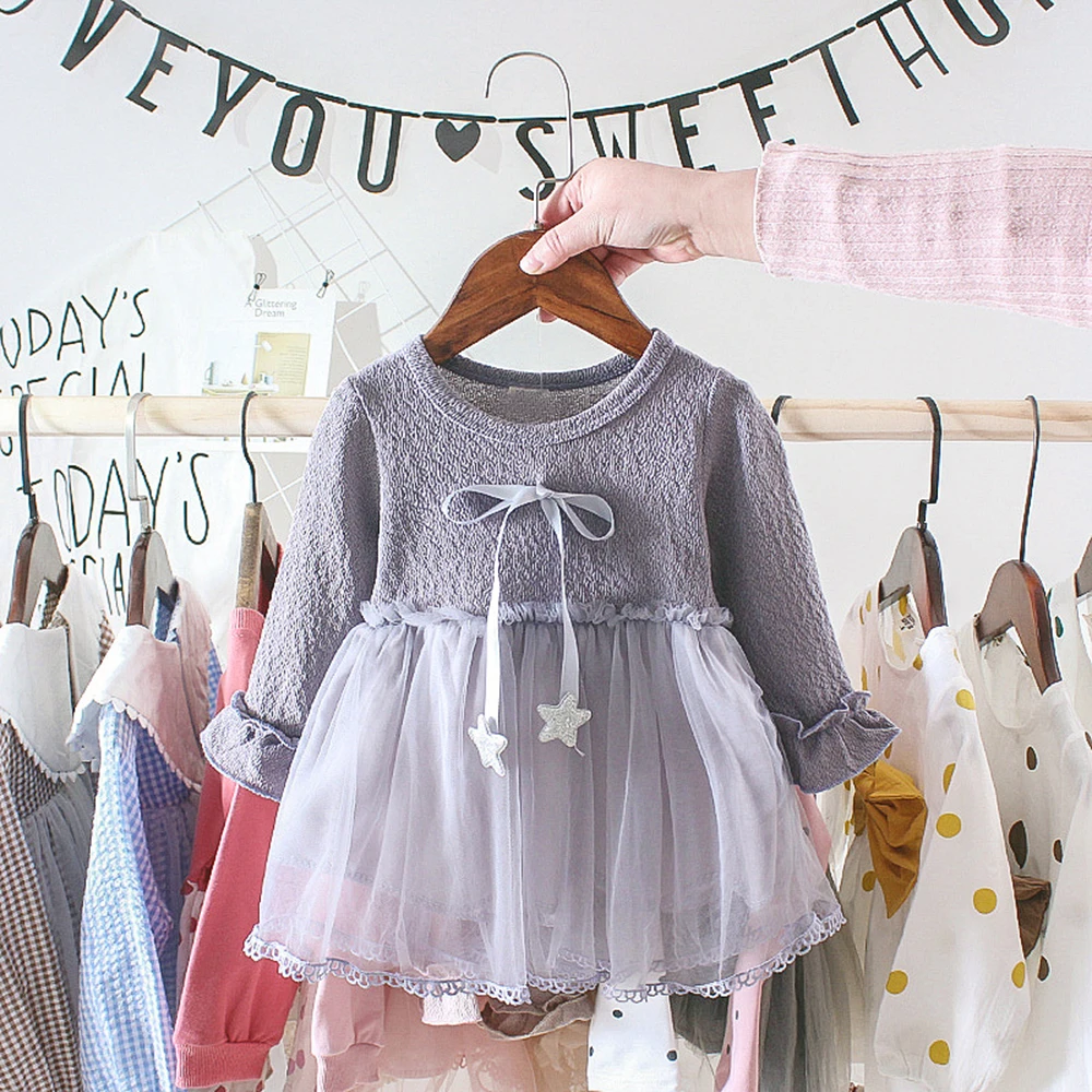 CYSINCOS/осеннее платье для малышей; хлопковое кружевное платье принцессы для малышей; платья для рождественской вечеринки для девочек; Модная одежда для маленьких девочек