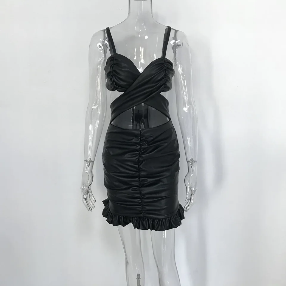 INS/, женское платье в европейском и американском стиле, AliExpress, Высококачественная юбка из искусственной кожи, кружевной топ, сексуальное платье для ночного клуба