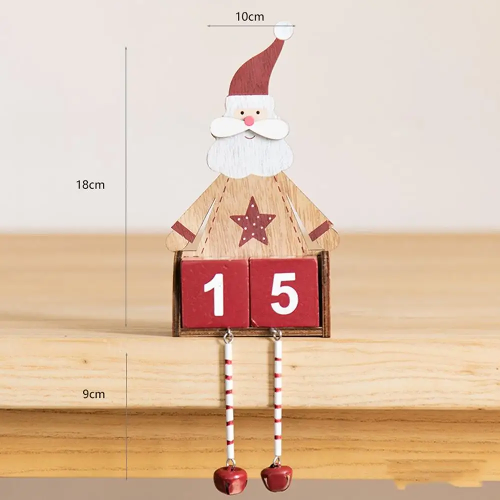 Wooden Calendar Navidad Рождественский мини деревянный календарь Рождественский кулон advent календарь kalendarz adwentowy календарь де л Авент подарки@ 12 - Цвет: Wooden Calendar