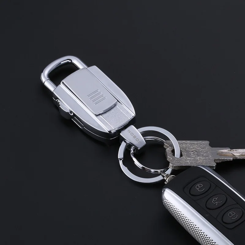 Брелок USB Зажигалка Мини портативные электрические зажигалки перезаряжаемая ветрозащитная ультратонкая металлическая креативный ключ Зажигалка-пряжка 10 шт