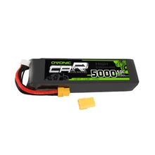 

OVONIC RC Battery 50C 5000mAh 5200mAh 4S1P or 3S1P Lipo Batteries for Car Drone XT60 or EC5 Plug Boate Battery
