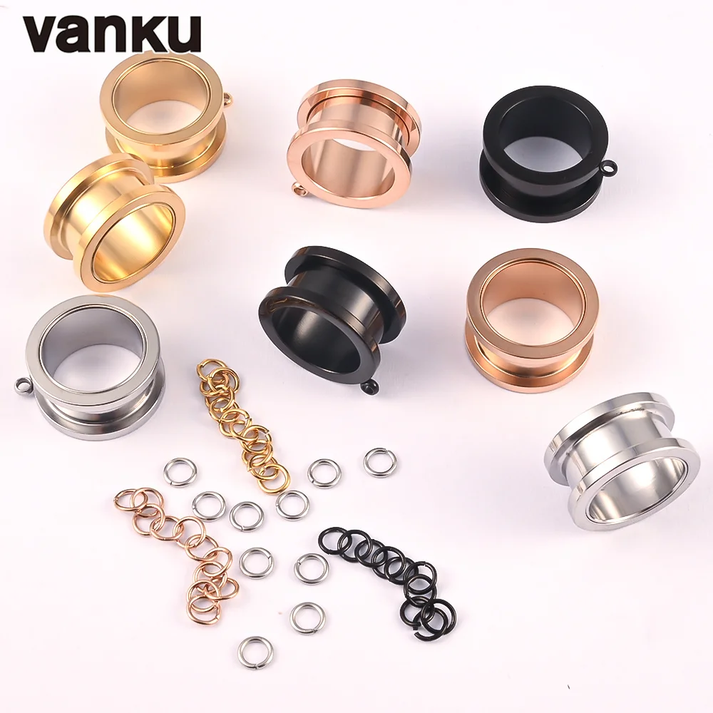 Body Jewelry Body Piercing Jewelry Ear Piercing Jewelry Metal Jewelry Piercing Jewelry Body Piercing Earrings 10pcs Stainless Steel DIY Dangle Ear Plugs