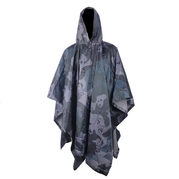 Style 4 Многофункциональный военный водонепроницаемый Камуфляжный Плащ дождевик для мужчин и женщин пончо от дождя для кемпинга рыбалки мотоцикла - Цвет: Style 4