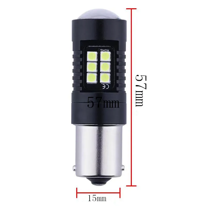 2 шт. 1156 BAU15S светодиодный 1157 BAY15D 21 Вт 3030 21SMD лампы Супер яркий T20 7443 7440 светодиодный для автомобиля Поворотная сигнальная лампа фонарь заднего хода
