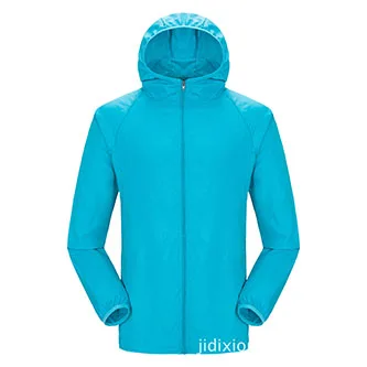 PureLeisure водонепроницаемые велосипедные прогулки Рыбалка куртки Windcoat для мужчин женщин Спорт на открытом воздухе велосипед майки Бег Путешествия куртка - Цвет: skyblue