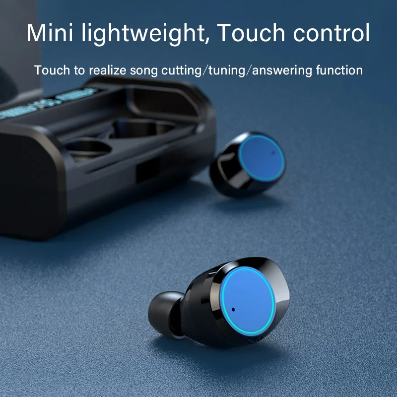 G06 TWS 5.0 Bluetooth Earphone Stereo Wireless Earphones In-ear Waterproof Headset LED Smart Power Bank for realme x2 pro Q x x2