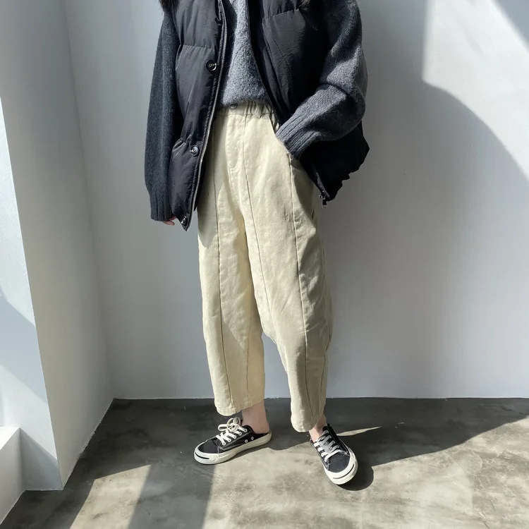 Mooirue зимние брюки Femme Harajuku уличная свободная высокая талия широкие брюки женские брюки низ