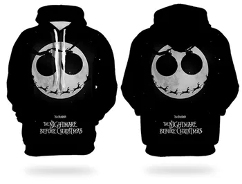 

New Nightmare Before Christmas Jack Men Women Hoodies Outerwear Halloween Gift 3D Print Crewneck Sweatshirt Suit Plus XS-7XL 009