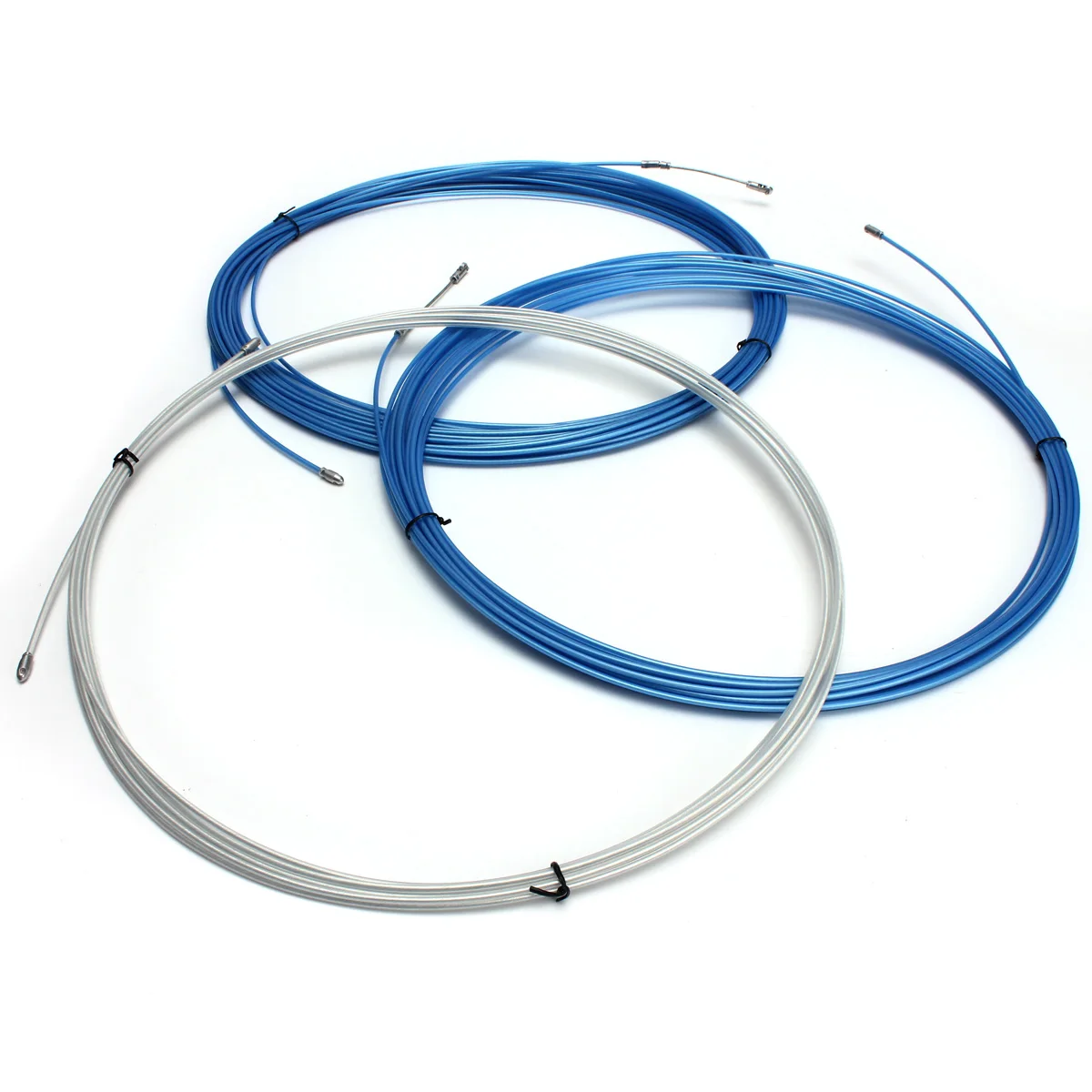

10/20/30M Electrician Fish Tape 3.6mm Conduit Ducting Cable Puller Tools Wheel Pushing with Cable Pulley for Cable