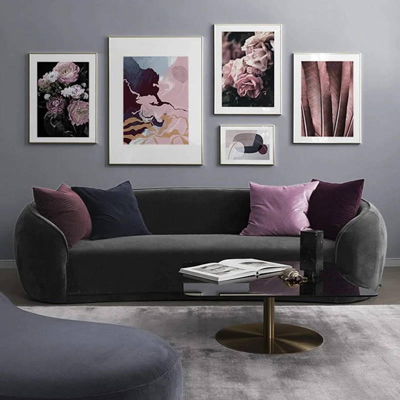 

Flower Feathe Modern Print Picture Abstract Wall Art Posters And Prints Canvas Poster Decoration Home Living Room Painting