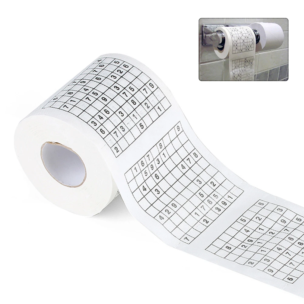 Durable Sudoku Su Printed Tissue Paper Toilet Roll Paper Good Puzzle Game  Novelty Gift 2 Ply Funny Toilet Paper|Paper Towels| - AliExpress