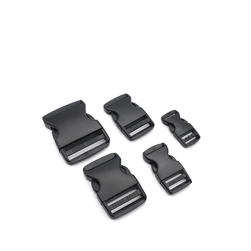 sourcingmap Plastic rugzak tas riem kant quick release gesp 45mm breedte 2pcs zwart