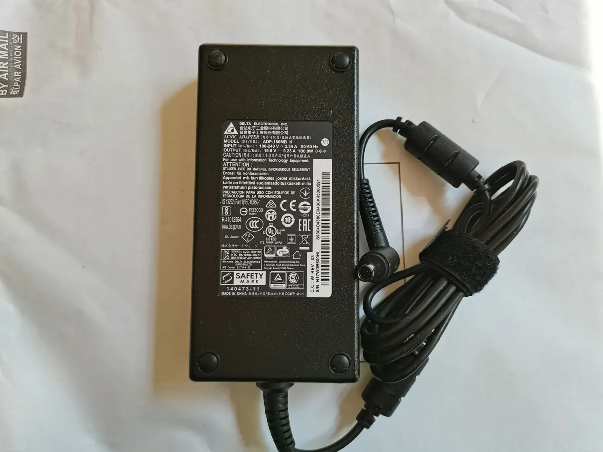 

NEW OEM Delta 19.5V 9.23A 180W ADP-180MB K For MSI GP73 8RE-081CA Gaming Laptop Original 7.4mm Pin AC Adapter