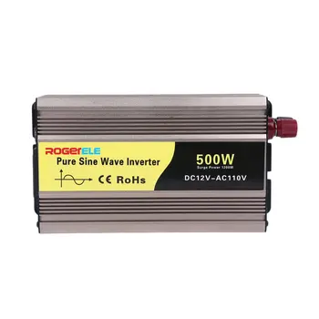 

High Conversion Efficiency Car Inverter 500W DC12V To AC110V Pure Sine Wave Inverter With USB Charge Port Transformer