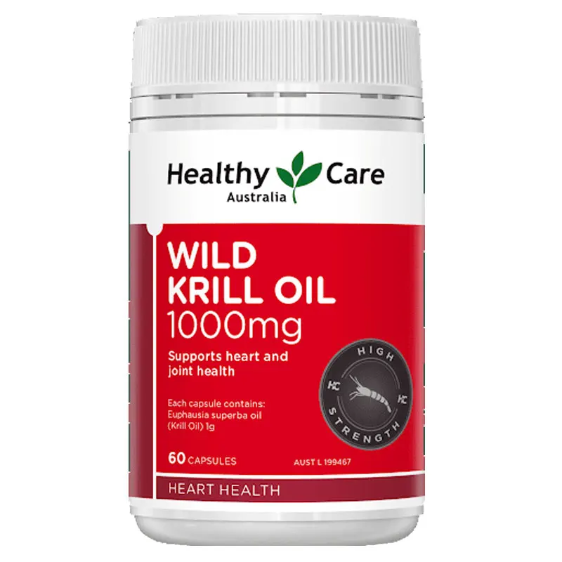Australia Healthy Care Wild Krill Oil for Arthritis Osteoarthritis Relief Cholesterol Heart Cardiovascular Health Joint Mobility | Красота и