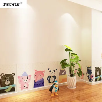 

Cartoon animal 3d waterproof wall sticker tatami kindergarten decorative sticker crash foam protective board cartoon wallpaper