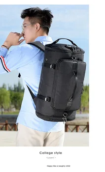 

Large Capacity of The New Shoulder Bag Women Oxford Cloth Leisure Sports Multi-purpose Bag Anti-theft Lock Travel Bag