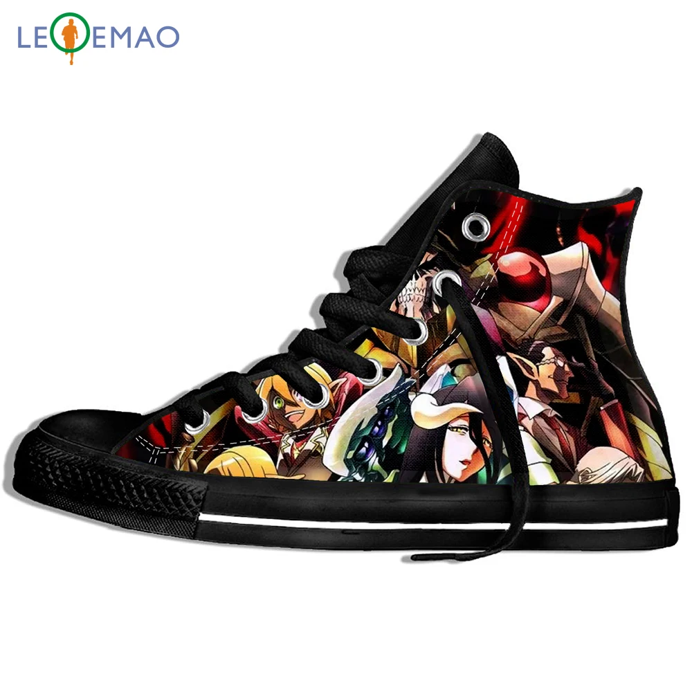 

Custom Image Printing Sneakers Arrival Popular Anime Overlord II Men/Harajuku Style Plimsolls Canvas Breathable Walking Flat