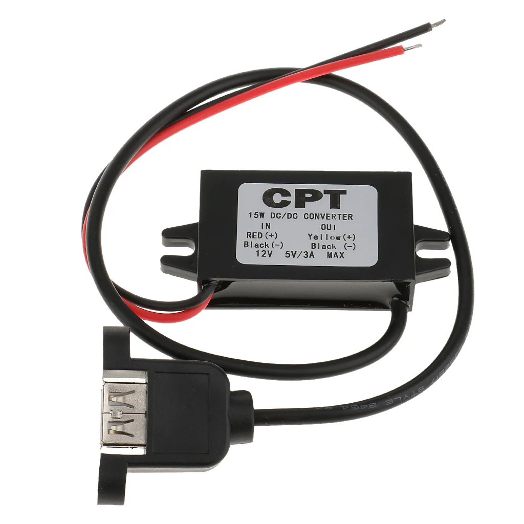 DC-DC от 12 В до 5 В пост 3A 15W понижающий модуль преобразователя регулятор с USB для автомобиля