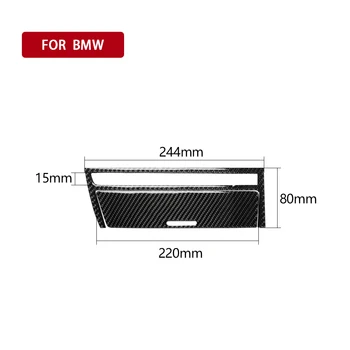 

Car Decals Sticker Real Carbon Fiber Central Cover Trims For BMW 3 Series E46 1998 2005 Interior Mouldings Accessory