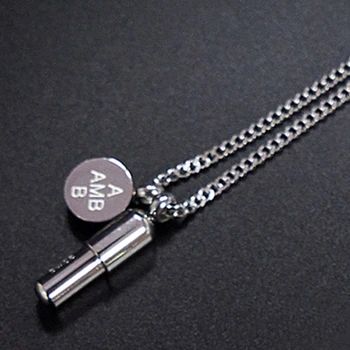 

necklaces for women perfume bottle pendant stainless steel fashion simple necklace jewelry on the neck Double pendant necklace