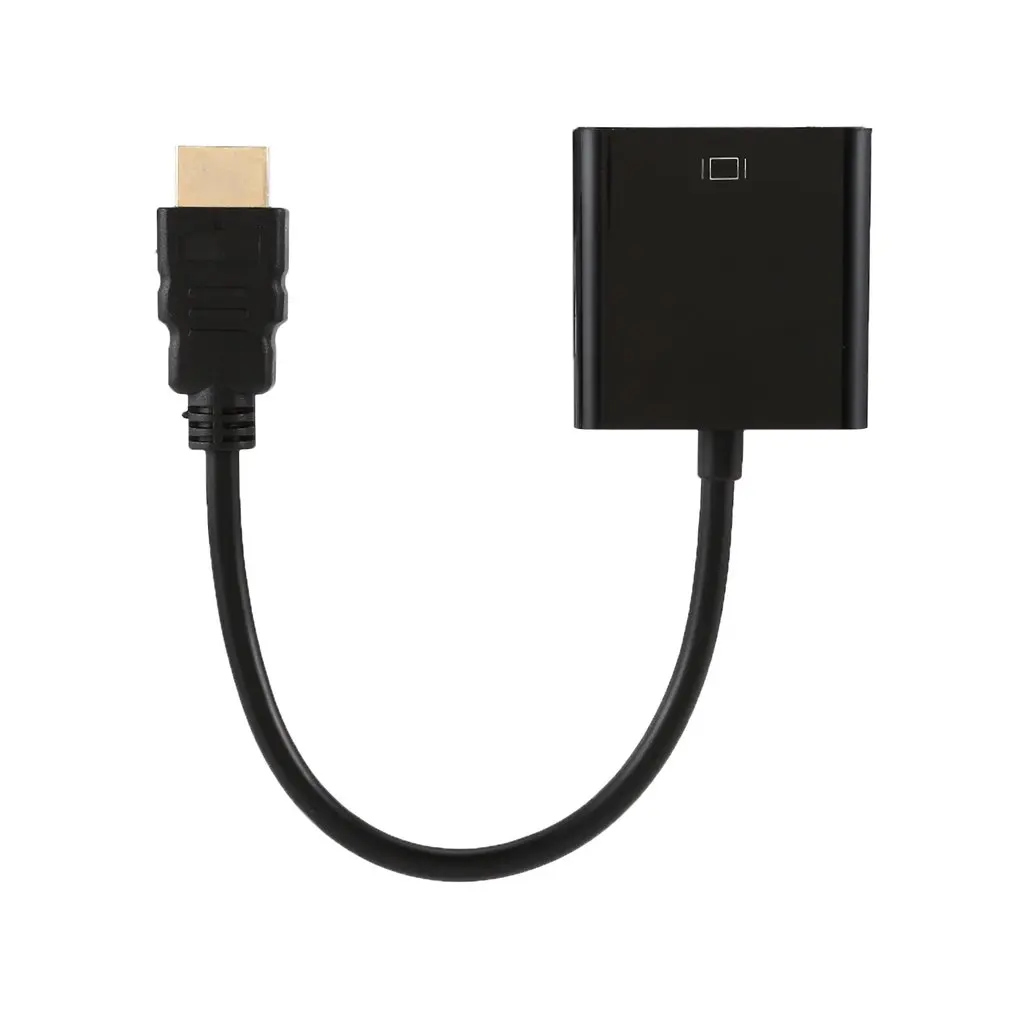 1080P активный HDMI к VGA адаптер видео конвертер папа женскому с микро USB и 3 5 мм аудио