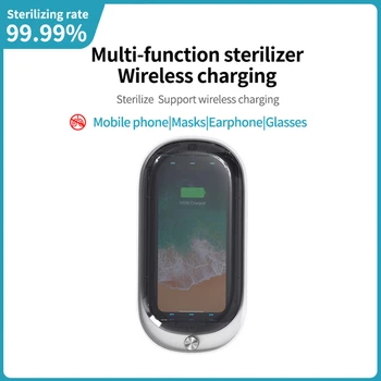 

Multifunction UV Sterilizer Mobile Phone Wireless Charging Charger Box Professional Sterilizer Masks Earphone Sterilizing