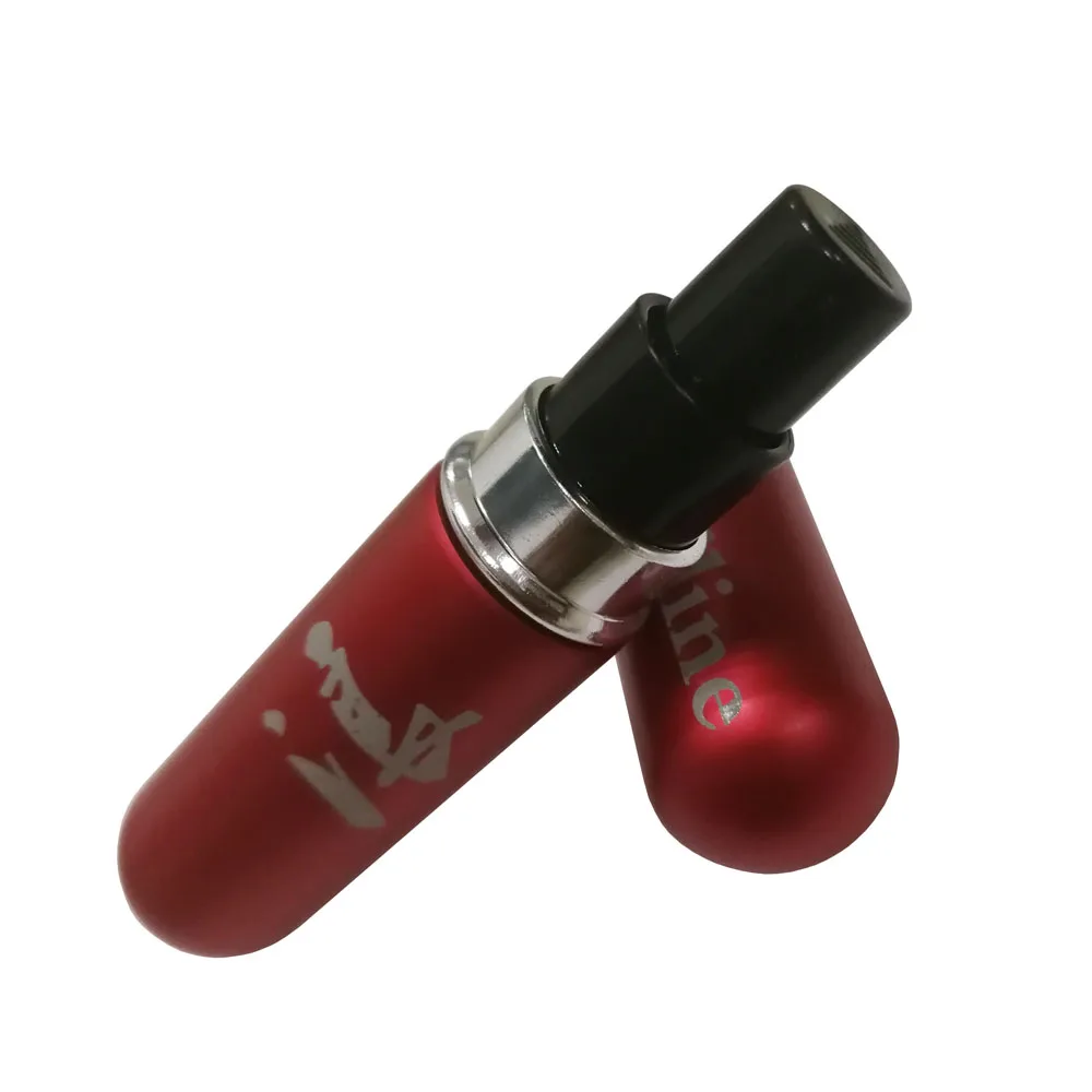Персонализированные 5 мл мини многоразовые флаконы духов с распылителем ароматический насос пустые косметические контейнеры распылитель Пользовательские Бутылки - Цвет: red