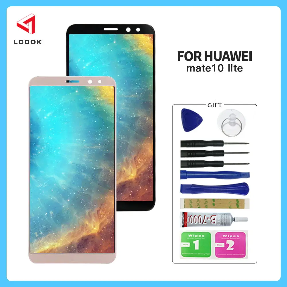 100% тестирование ЖК-дисплей для huawei Коврики 10 Lite Nova 2i RNE-L01 RNE-L02 RNE-L03 RNE-L21 Дисплей