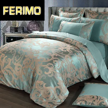 

Cotton fashion new style satin Tencel Modal jacquard four-piece factory direct cotton kit wedding bedding