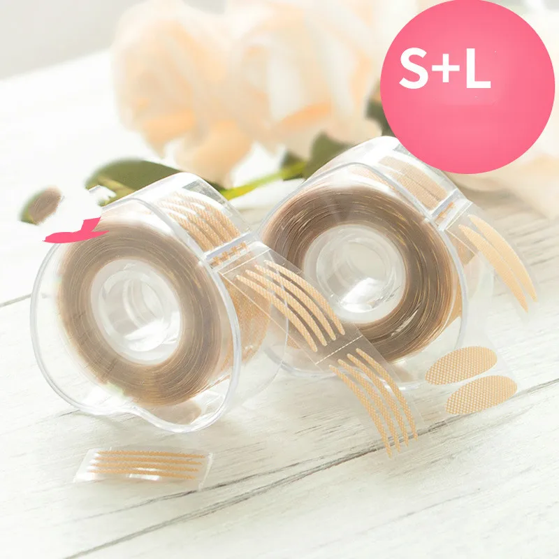 2 Roll 1200pcs Flesh Color Eyelid Tapes Eyelid Lift Tool Double Eyelid Strip Eye Makeup Stickers Beauty Tools