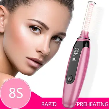 

WH Eyelash Curler Ceramic Electric Eyelash Instrument Display Long-Lasting Color Eyelash Ironing Digital 4 Curler Electric H1A9