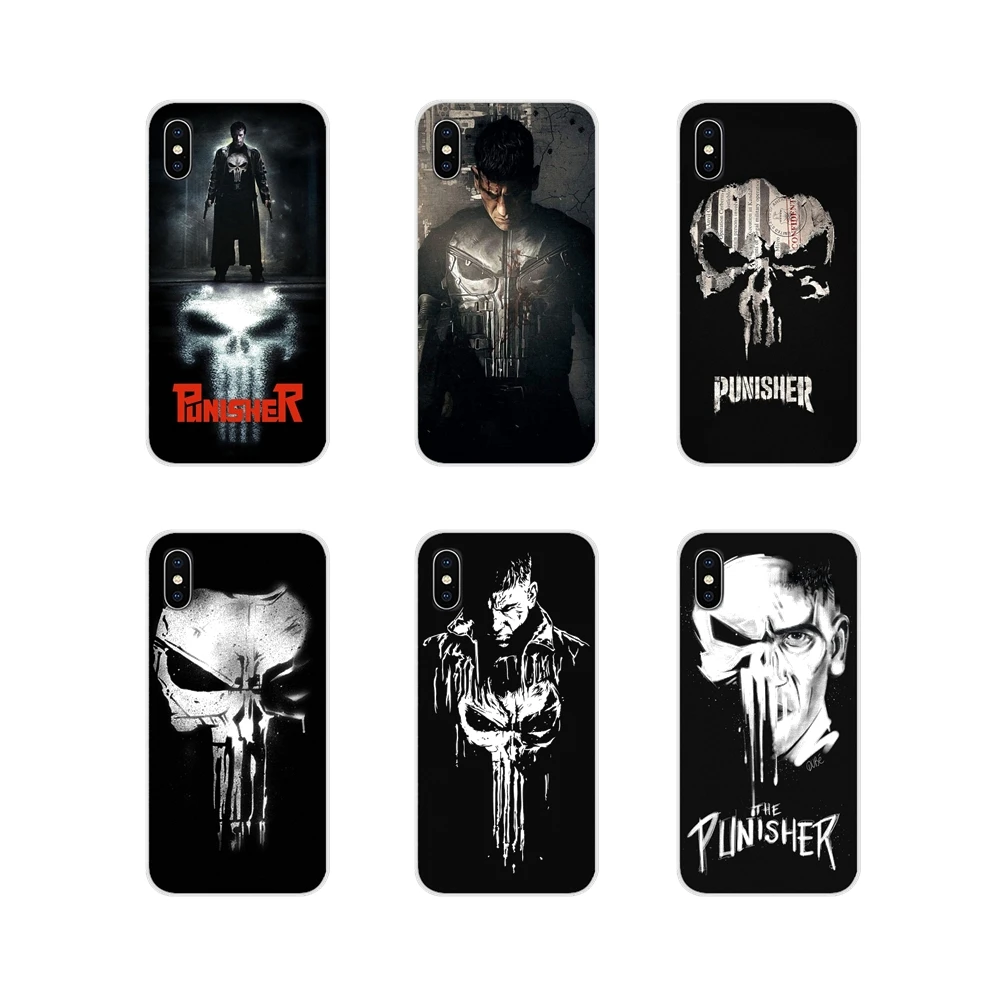 Silicone Phone Shell Case For Huawei G7 G8 P8 P9 P10 P20 P30 Lite Mini Pro P Smart Plus 2017 2018 2019 The Punisher Frank Castle | Мобильные