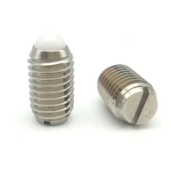 

1pcs M24 nylon head bead positioning screws slotted ball plunger grups screw one word polyacetal ball grup bolt 34mm-48mm long