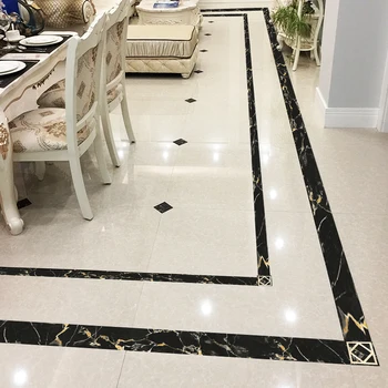 

Line at the Floor Tile Adhesive Paper Self-Adhesive Living Room Floor Waistline Decorative Stickers Beauty Seam Stickers Waterpr