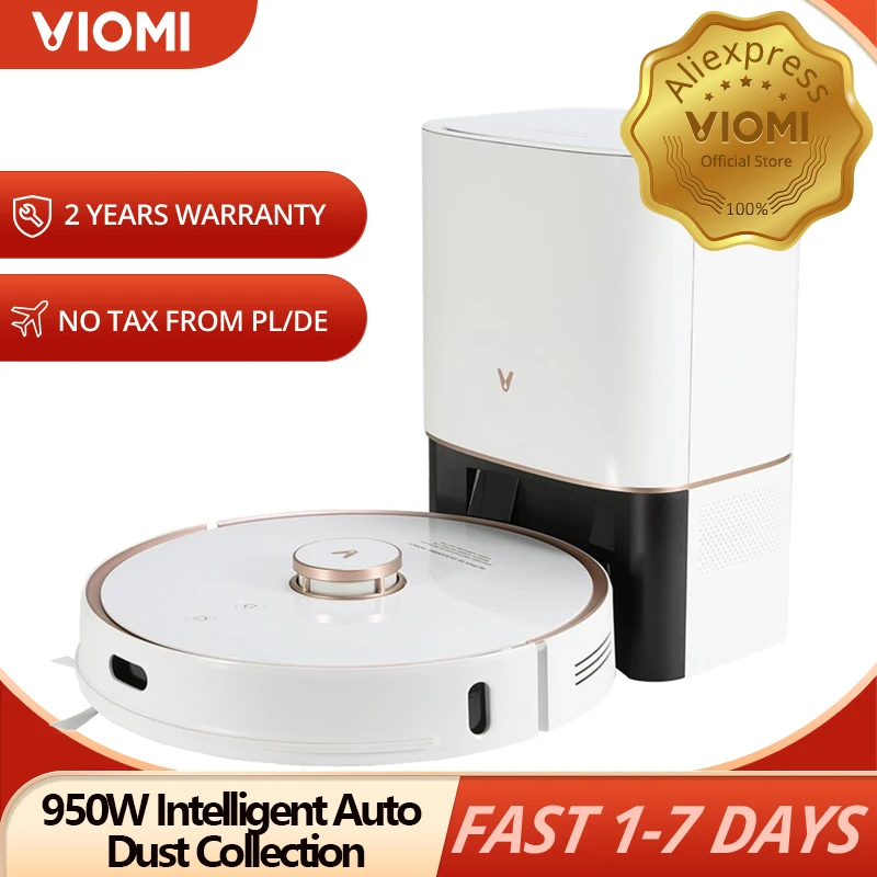 VIOMI S9 робот пылесос с 950W интеллигентая (ый) Авто для сбора пыли светодиодный