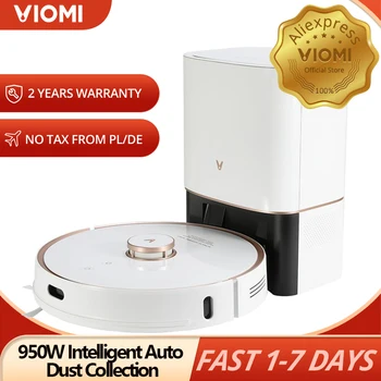 Viomi S9 Robot Stofzuiger Met 950W Intelligente Auto Dust Collection, led Display 2700Pa Vloer Tapijt Vegen En Dweilen Viomi S9 Robot Stofzuiger Met 950W Intelligente Auto Dust Collection, led Display 2700Pa Vloer Tapijt Vegen En Dweilen