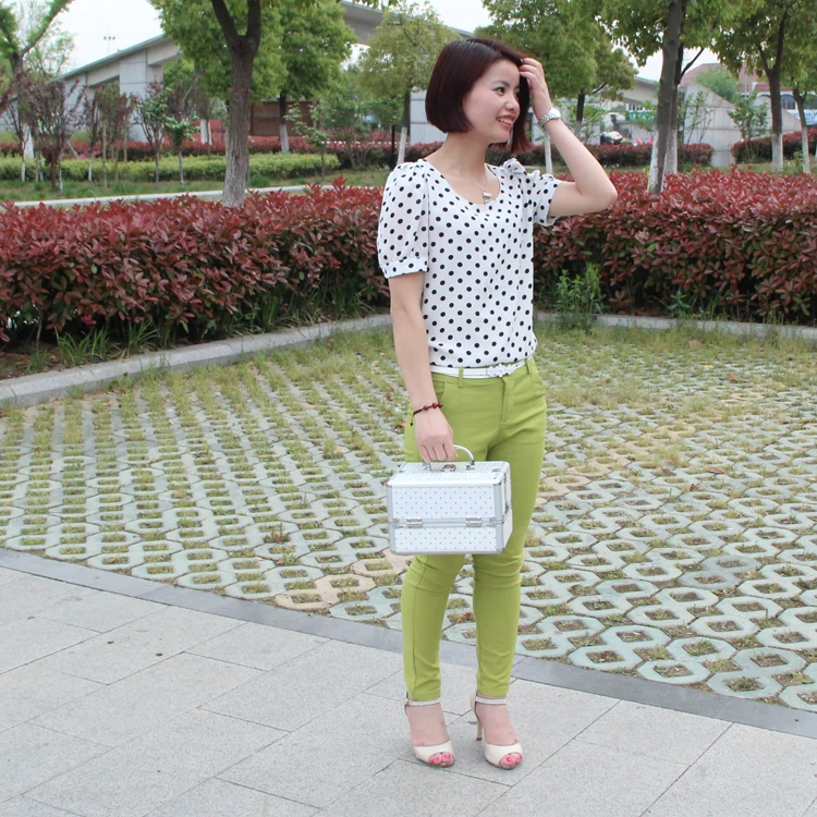  Pas cher parfait professionnel étui à cosmétiques Portable femmes étui de maquillage Style coréen b