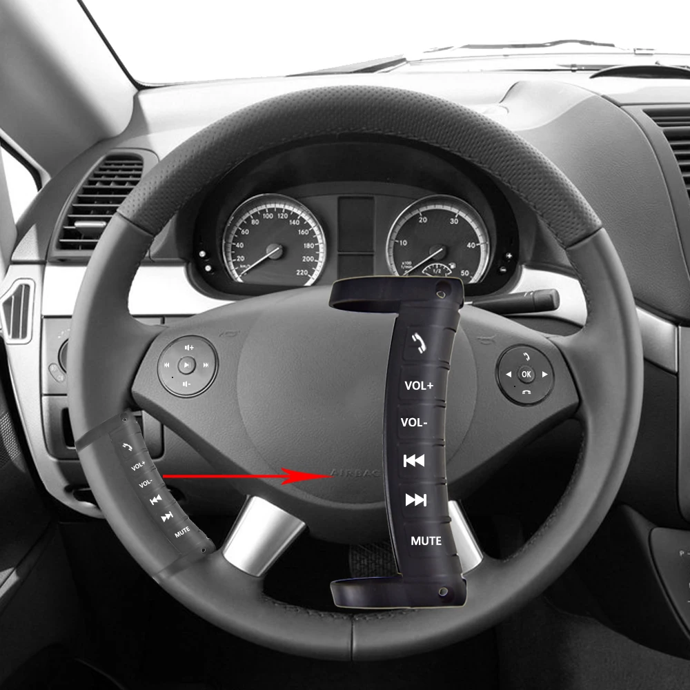 Podofo Drahtlose Fernbedienung Verwendung zu DVD GPS Player Lenkrad Fernbedienung Taste für Univers