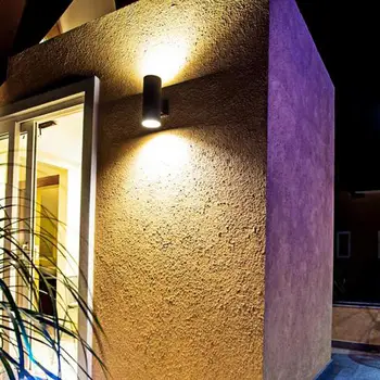 

7W LED Indoor Outdoor Wall Lamp Good Transmittance Aluminum Up Down Porch Uniform Lighting Waterproof Garden Light