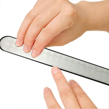 

1pc Stainless Steel Nail Files High-quality Rounded Polished Grind Blocks Grind Sand File Buffer Pedicure Manicure Nail Art Tool