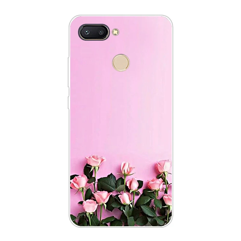 Оранжевый Темный чехол для Xiaomi Redmi 6, мягкий силиконовый чехол для Xiaomi Redmi6 5,4", задняя крышка - Цвет: Оранжевый