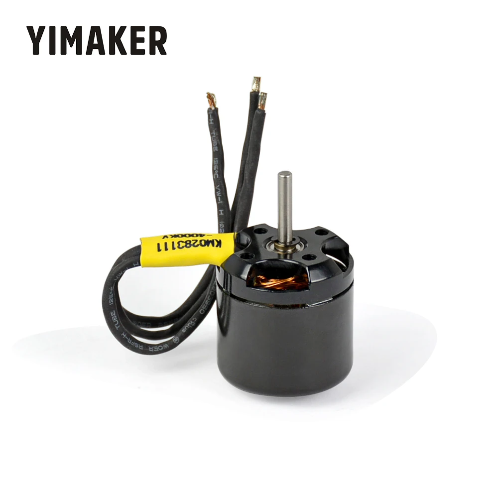 YIMAKER 2.4A маленький бесщеточный двигатель 2830 KV4000 трехфазный микро мотор для